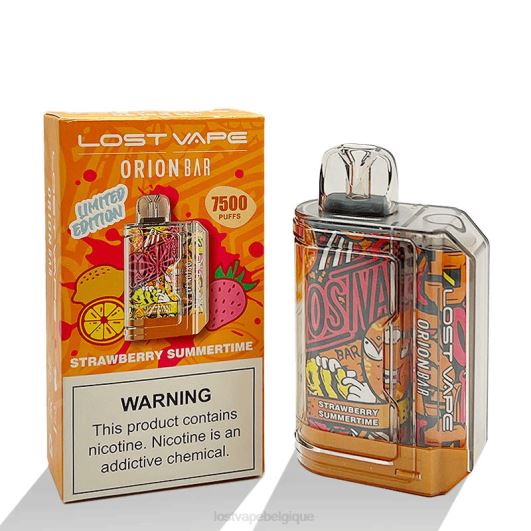 Lost Vape Orion barre jetable | 7500 bouffées | 18 ml | 50 mg fraise d'été BX2V8V98 Lost Vape near me belgique