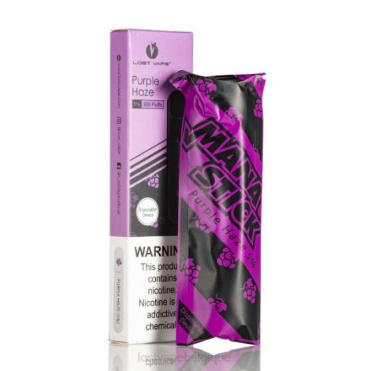 Lost Vape Mana bâton jetable | 300 bouffées | 1,2 ml brume violette 5% BX2V8V527 Lost Vape disposable